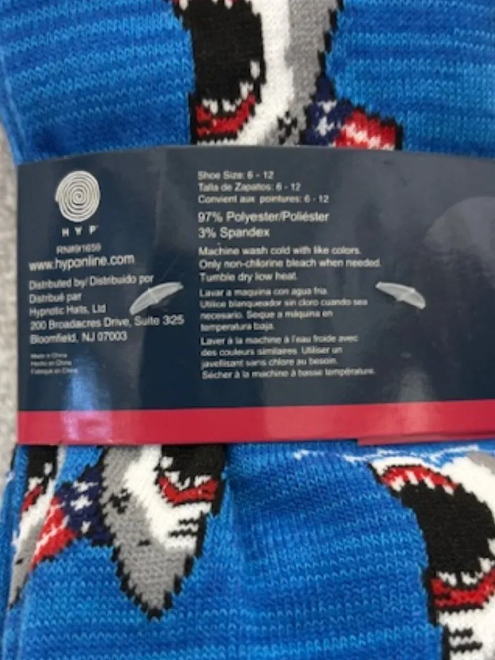 13 pairs of socks - 10 from Perry Ellis Portfolio and 3 novelty print crews NWY